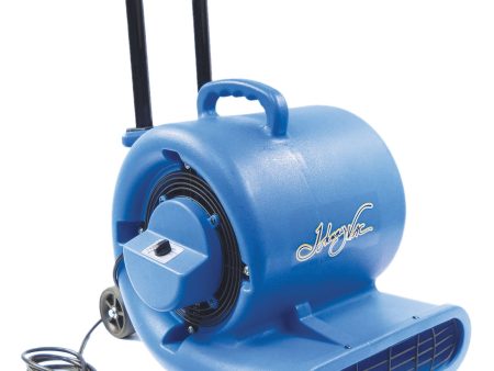 Ventilateur   souffleur   séchoir de plancher portatif - Johnny Vac - diamètre du ventilateur 9,5  (24 cm) - 3 vitesses avec poignée téléscopique et roues - bleu Online now