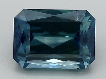 1.56ct Blue Cut Cornered Rectangular Modified Brilliant Montana Sapphire Hot on Sale