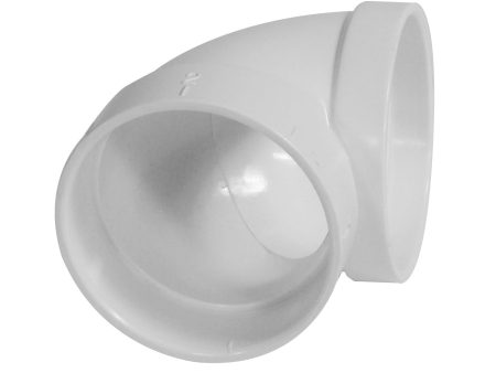 Coude 90° court - raccord en  L  - pour installation aspirateur central - blanc - Hayden 765504W Discount