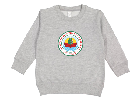 Children s Holiday Stroll Logo  Crewneck (Grey) Fashion