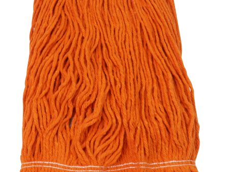 Tête de vadrouille   moppe synthétique de rechange - humide pour laver - bout bouclé - 680 g (24 oz) - orange Online Sale