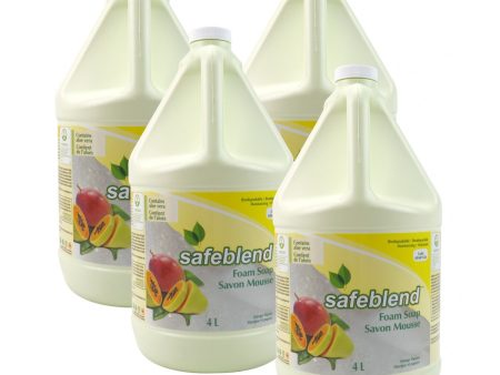 Savon mousse pour les mains et le corps - mangue papaye - 4 L (1,06 gal) - Safeblend HFMP G04 - boîte de 4 Online