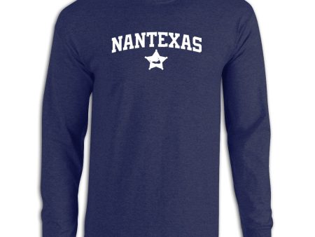 NanTEXAS Navy Long Sleeve Tee Shirt Online Hot Sale