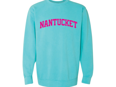 Nantucket Sweatshirt (Madaket Mint, Pink) For Discount