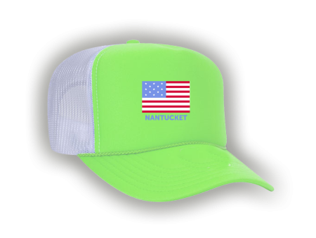 TownPool USA Flag (Neon, White) Online now