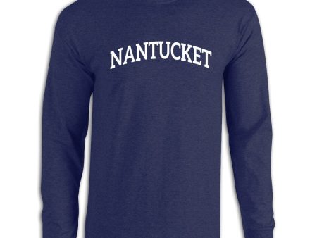 Nantucket Navy Long Sleeve Tee Shirt Hot on Sale