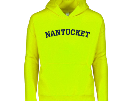 Children s Nantucket Sweatshirt (Neon Yellow, Navy) Discount