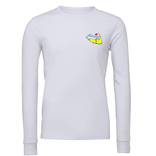 Nantucket Golf Long Sleeve Tee Shirt (White) For Cheap