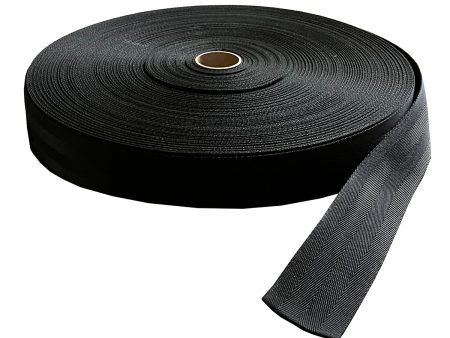 Webbing 4-Panel, Black Polypropylene 2  -- 100 Yards per Roll Cheap