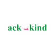 Ack Kind (Green Logo) White Long Sleeve Tee Shirt Cheap